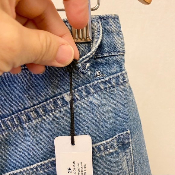 WeWoreWhat 29 (6/8) NWT The Icon Jeans Flaw - Belt Loop Detached Women High Rise - Picture 5 of 13